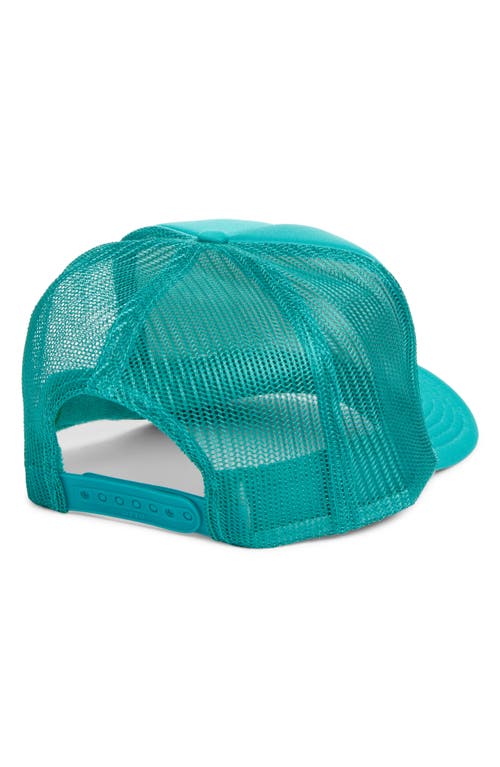 Friday Feelin ' Let's Dink Patch Trucker Hat In Jade