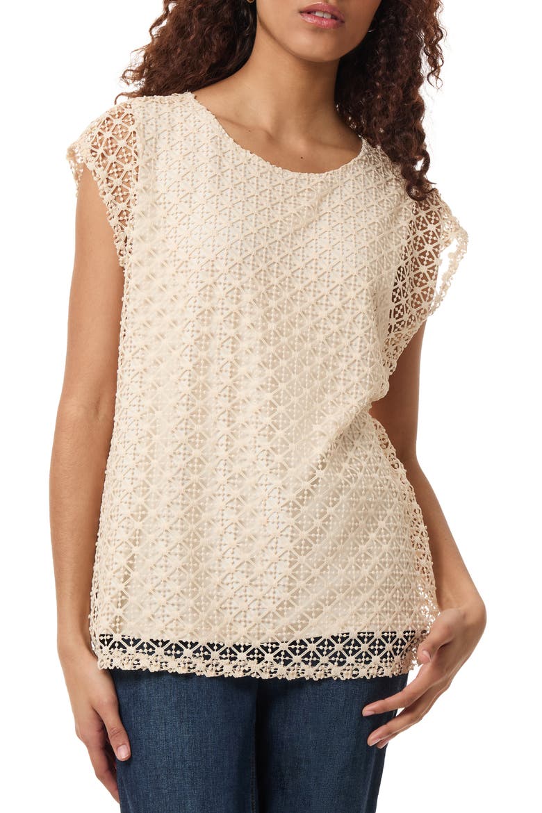 Lace Top, Main, color, VINTAGE CREAM