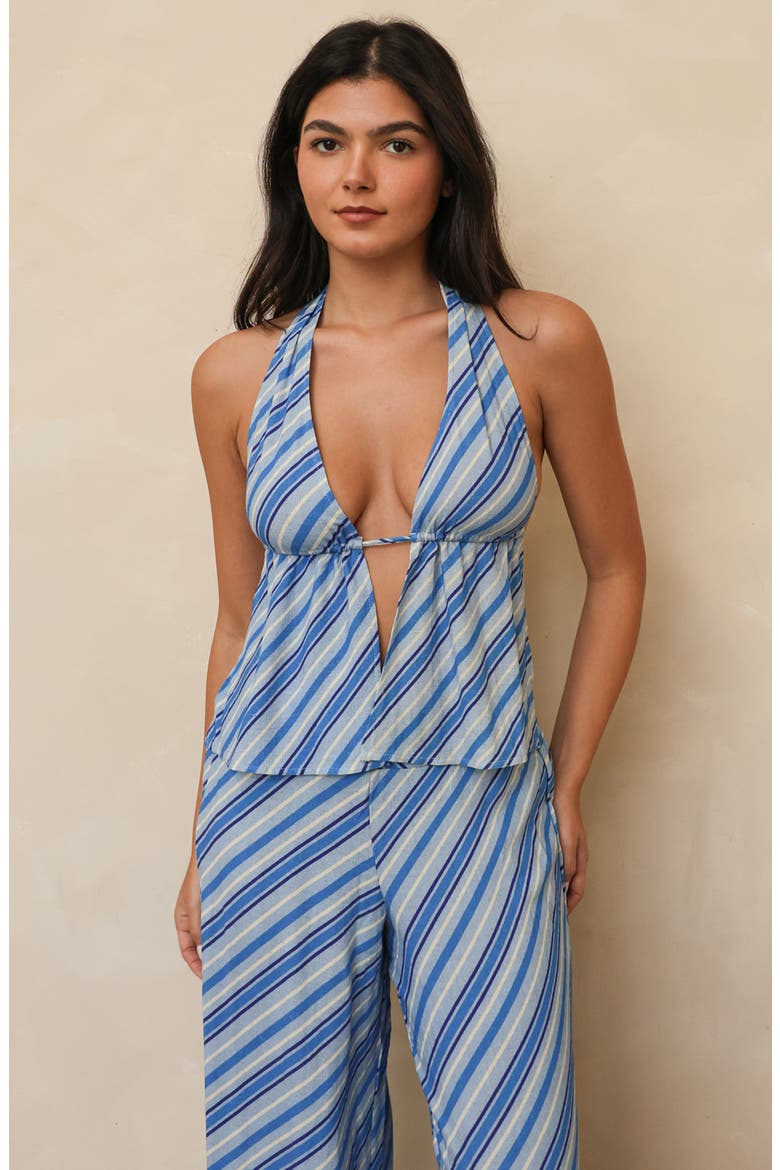 Beso Tank Top, Alternate, color, Costa Azul