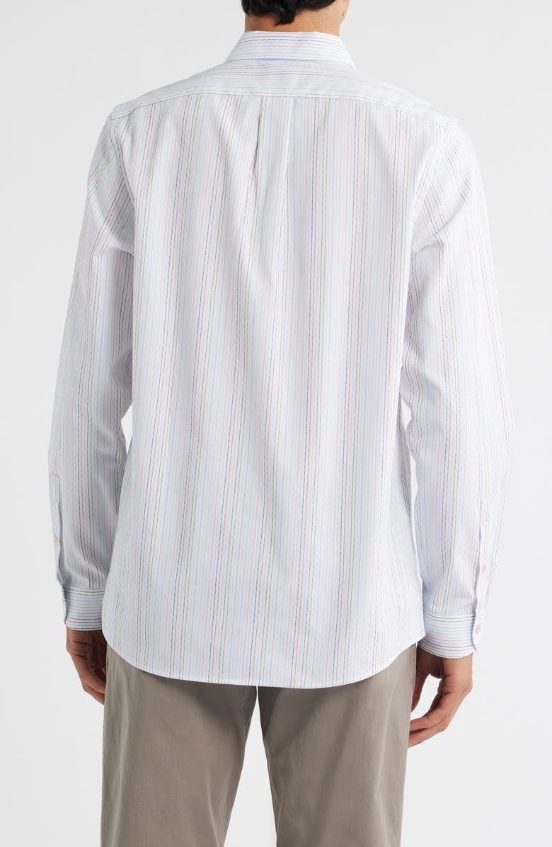 PS Paul Smith Stripe Cotton Button-Up Shirt, Alternate, color, Blue Multi