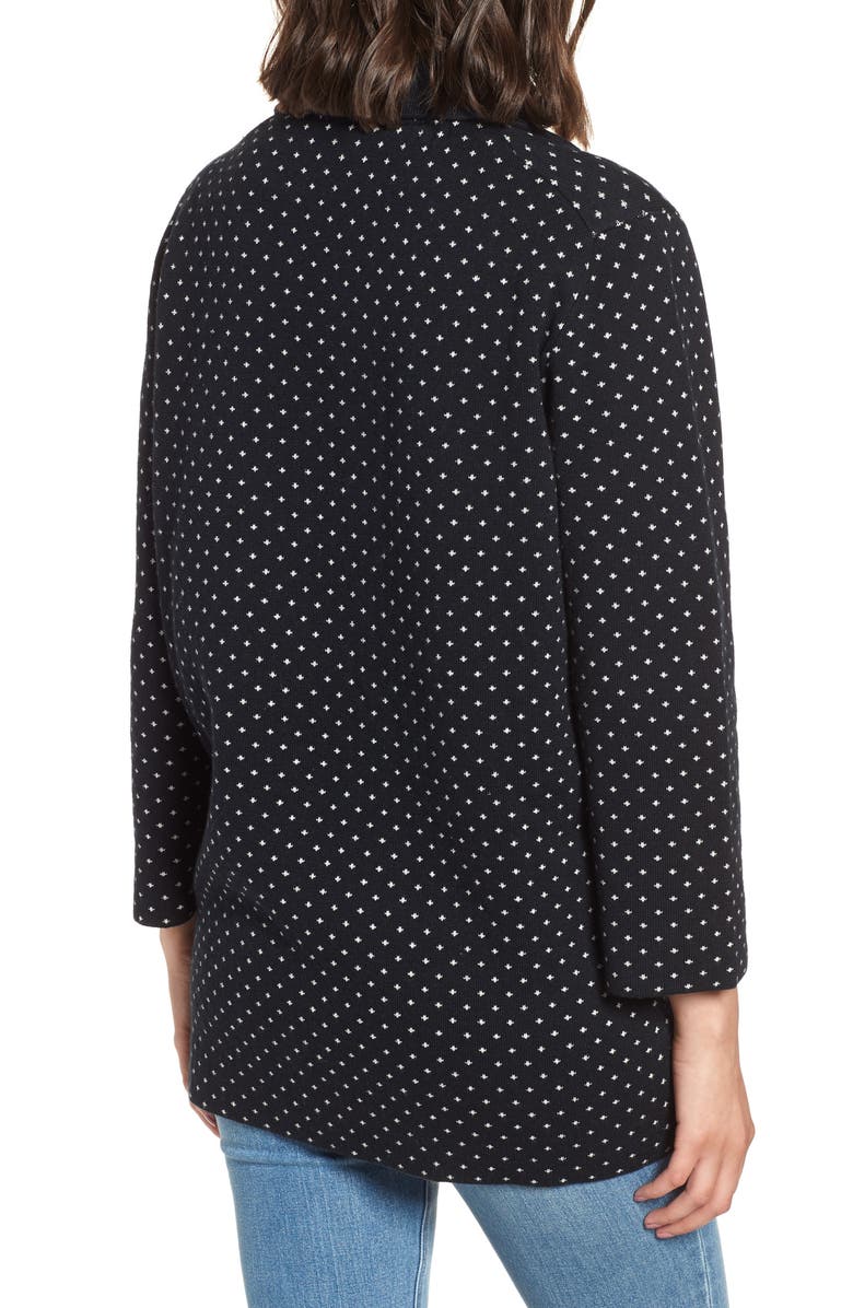 J.Crew Dot Jacquard Sweater Blazer, Alternate, color,