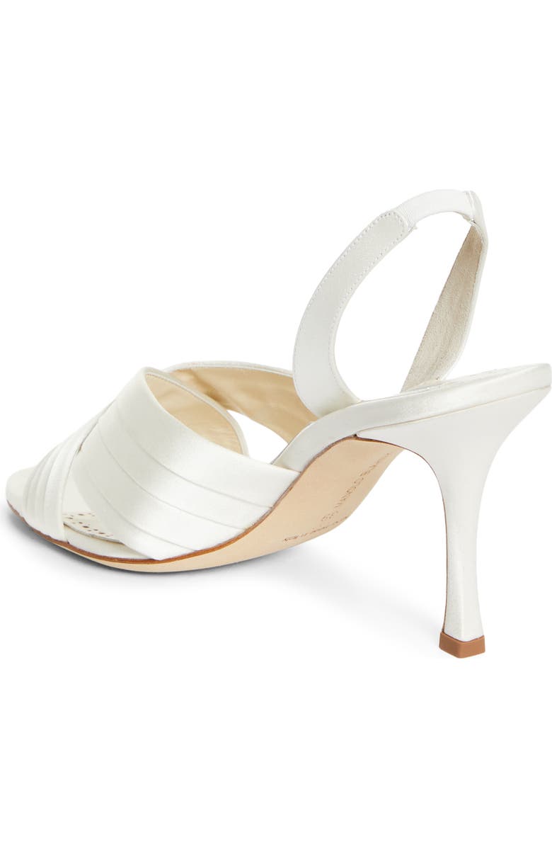 Manolo Blahnik Vierasan Slingback Sandal, Alternate, color, Light Cream