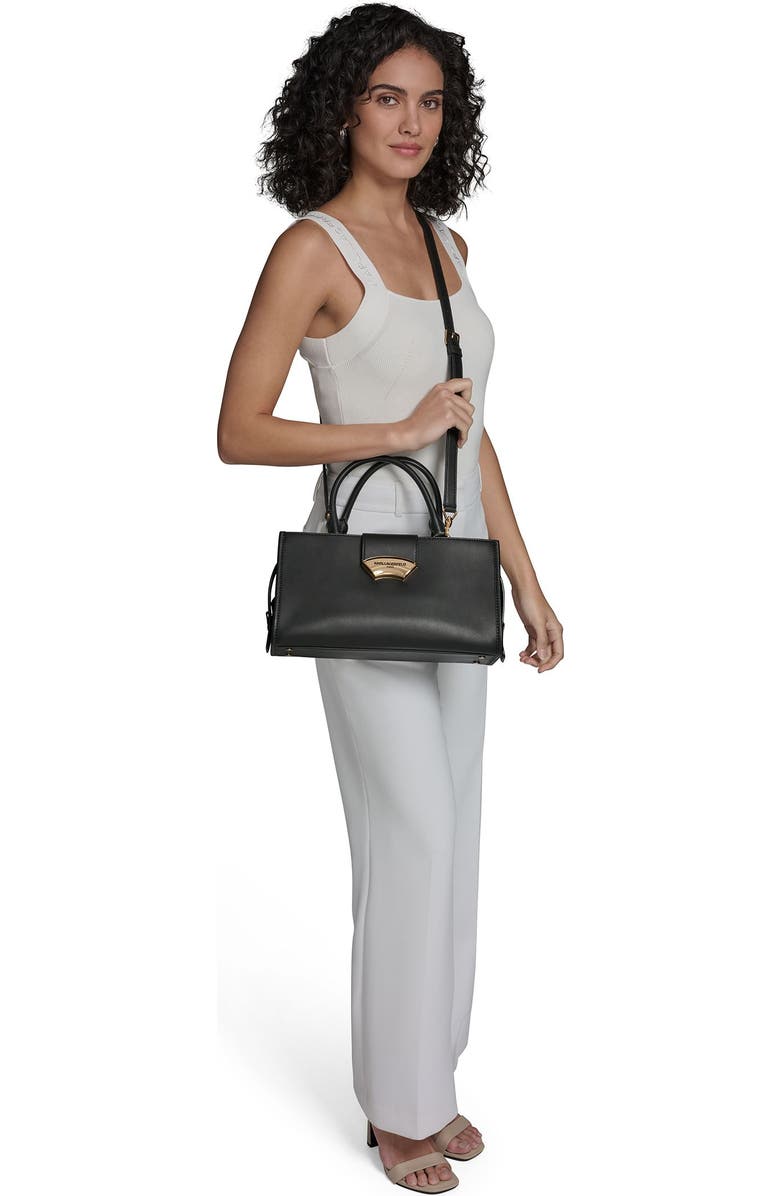 KARL LAGERFELD PARIS Madelyn Satchel, Alternate, color, Brie