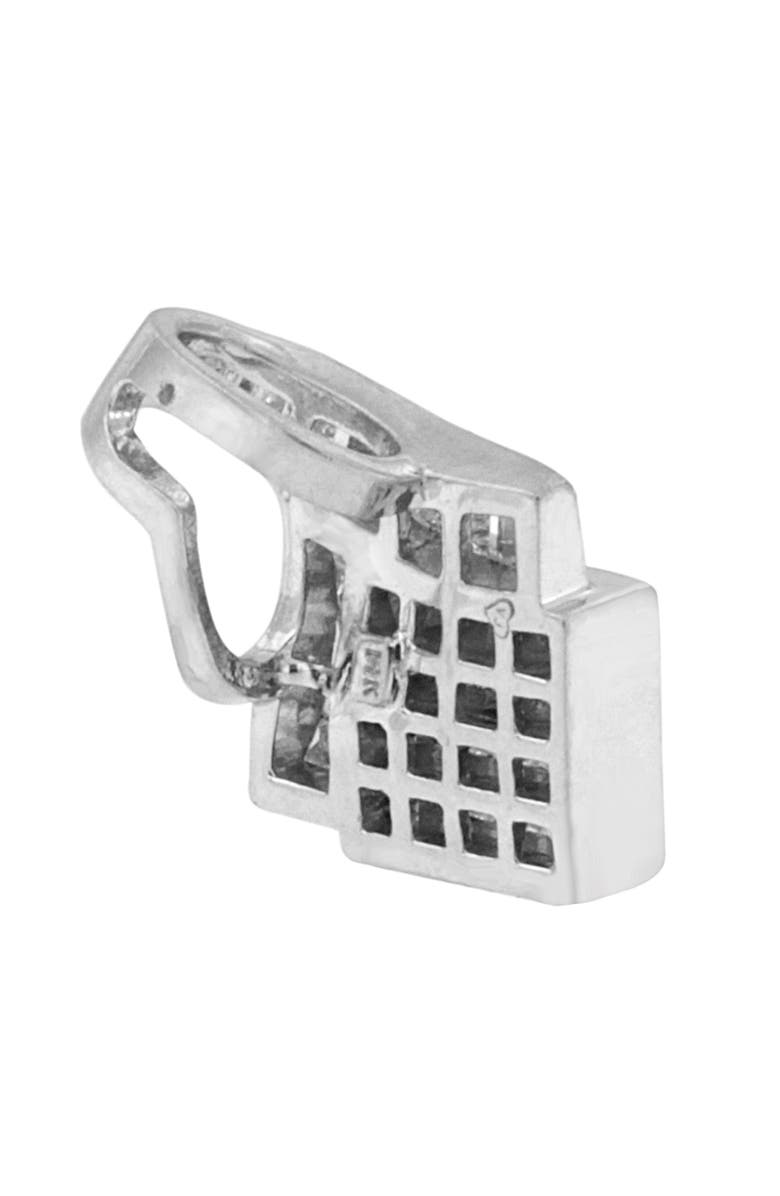 Haus of Brilliance 14k White Gold 2 1/10 Cttw Geometric Diamond Pendant Necklace - NO CHAIN INCLUDED, Alternate, color, White