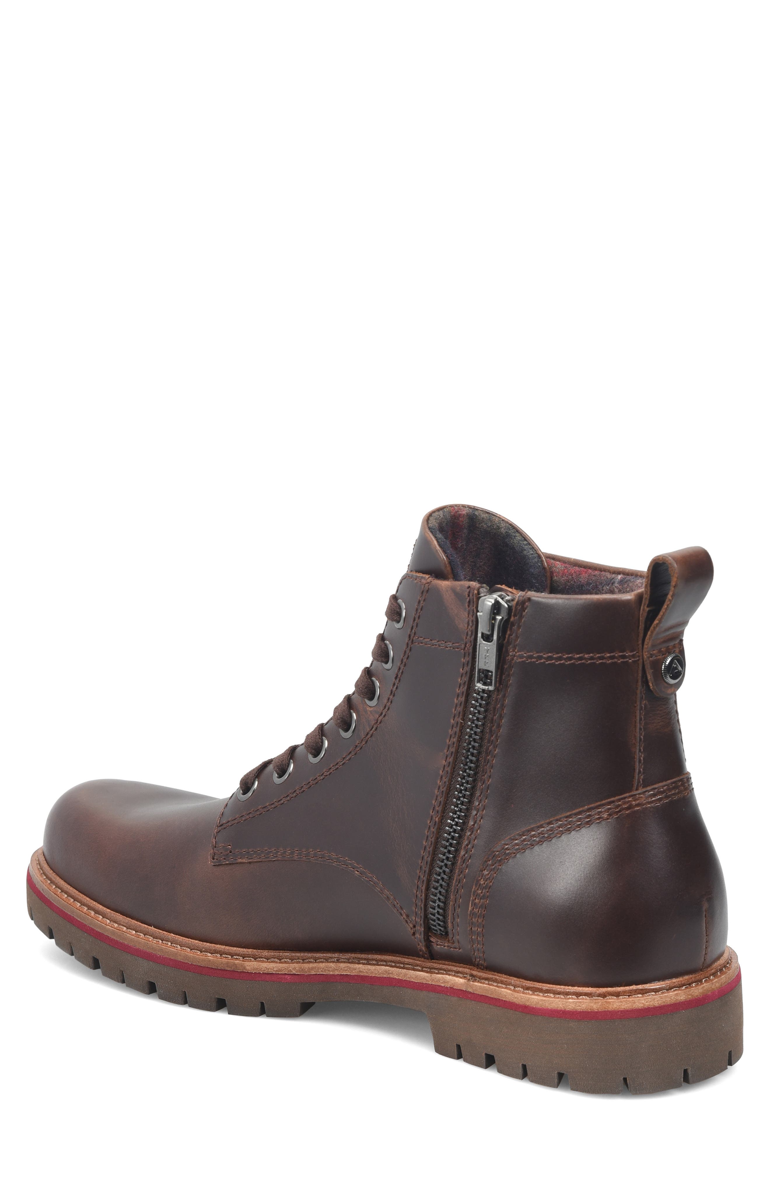 Ryder Weatherproof Lugged Plain Toe Boot, Alternate, color, BRIDLE BROWN