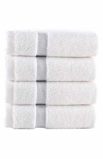 Contrast Border 4-Piece Towel Set
