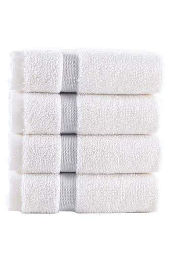 Brooks Brothers Contrast Border 4-piece Towel Set In Multi