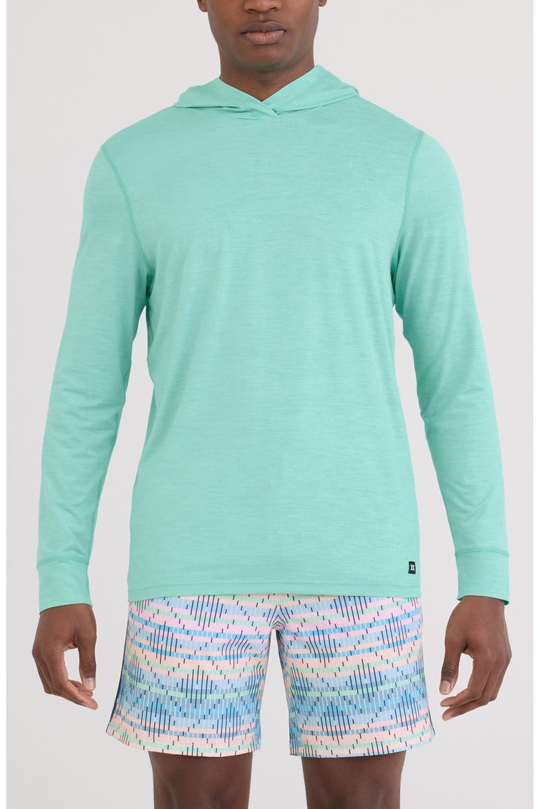DropTemp® All Day Cooling Hoodie, Main, color, MINT JELLY HEATHER
