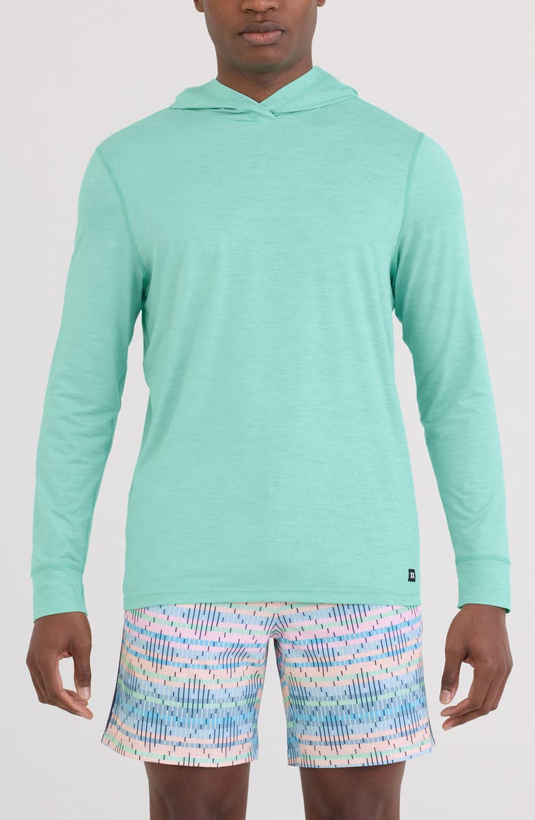 SAXX DropTemp<sup>®</sup> All Day Cooling Hoodie, Main, color, Mint Jelly Heather