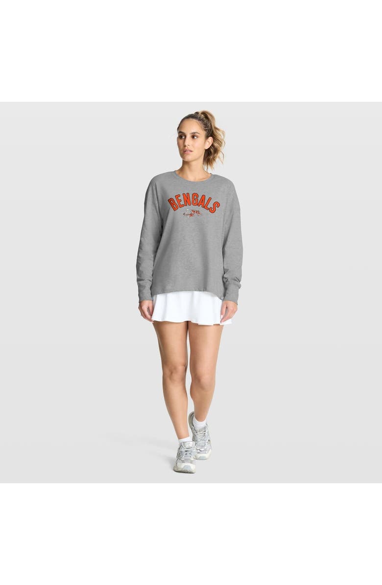 FANATICS Women's Fanatics Heather Gray Cincinnati Bengals Hometown Legacy Long Sleeve T-Shirt, Alternate, color, Heather Gray