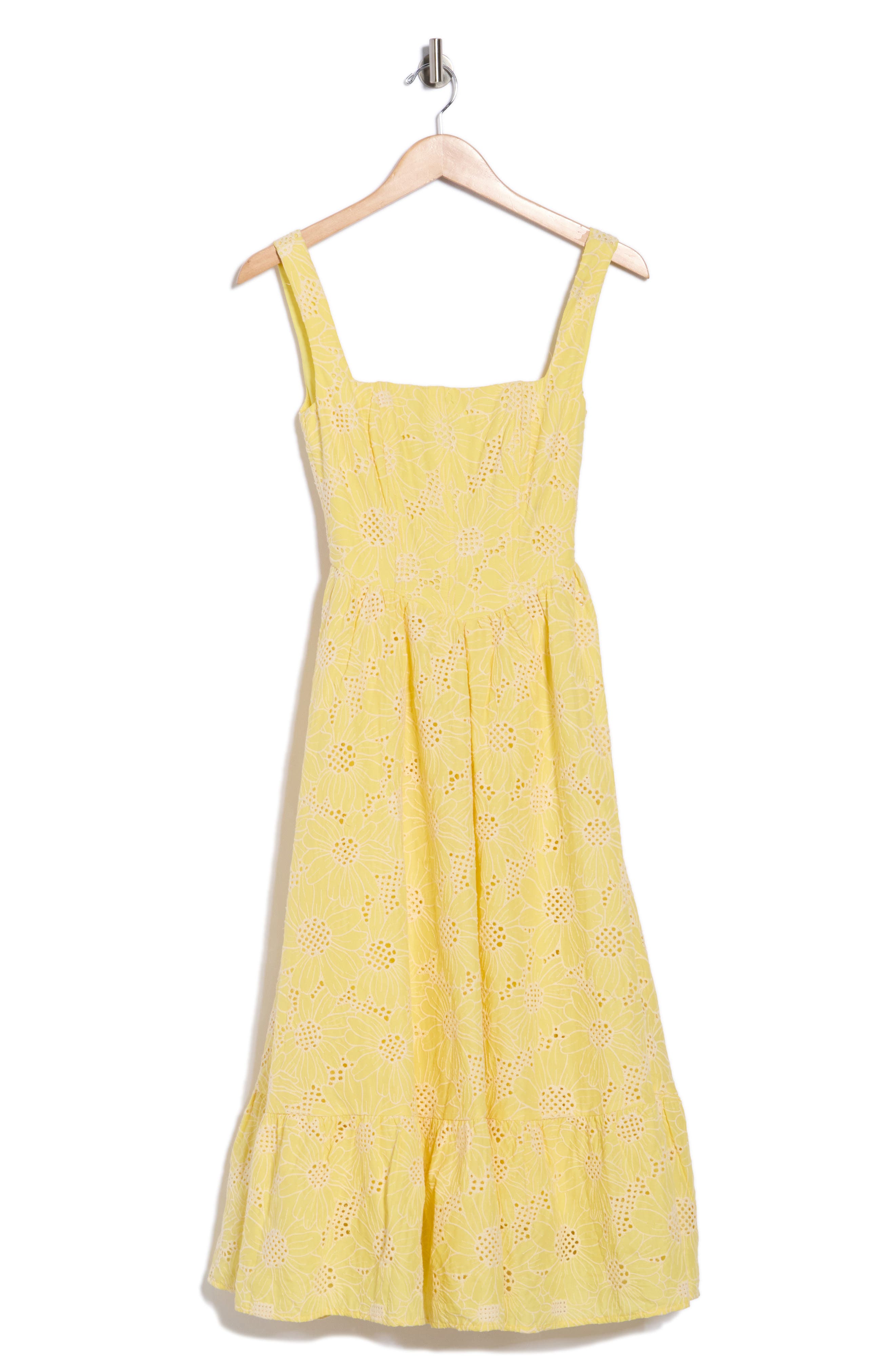 Lulus Eloise Eyelet Midi Dress