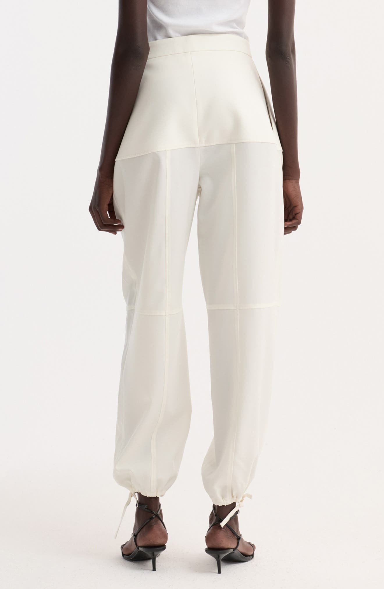 Sculptural Virgin Wool Balloon Joggers - image 2