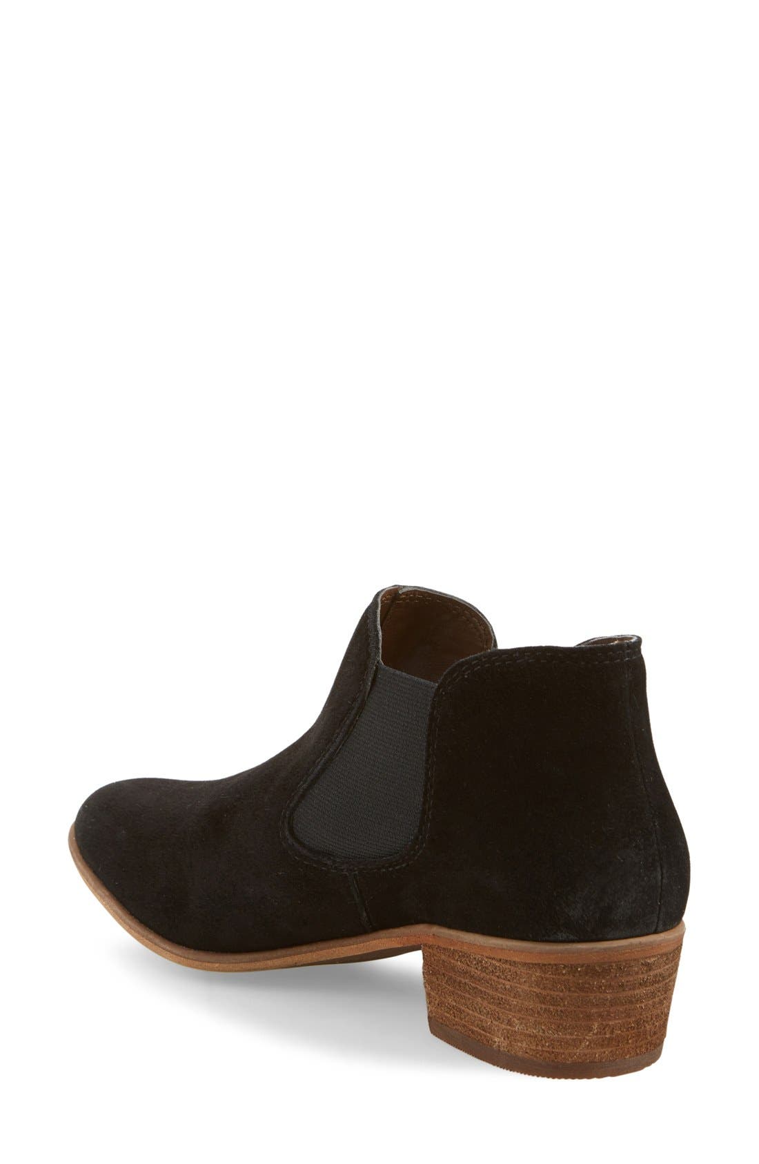 'Tripp' Bootie, Alternate, color, BLACK SUEDE