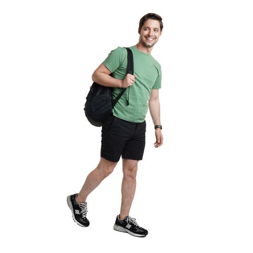 Peter Manning Tech Shorts In Black