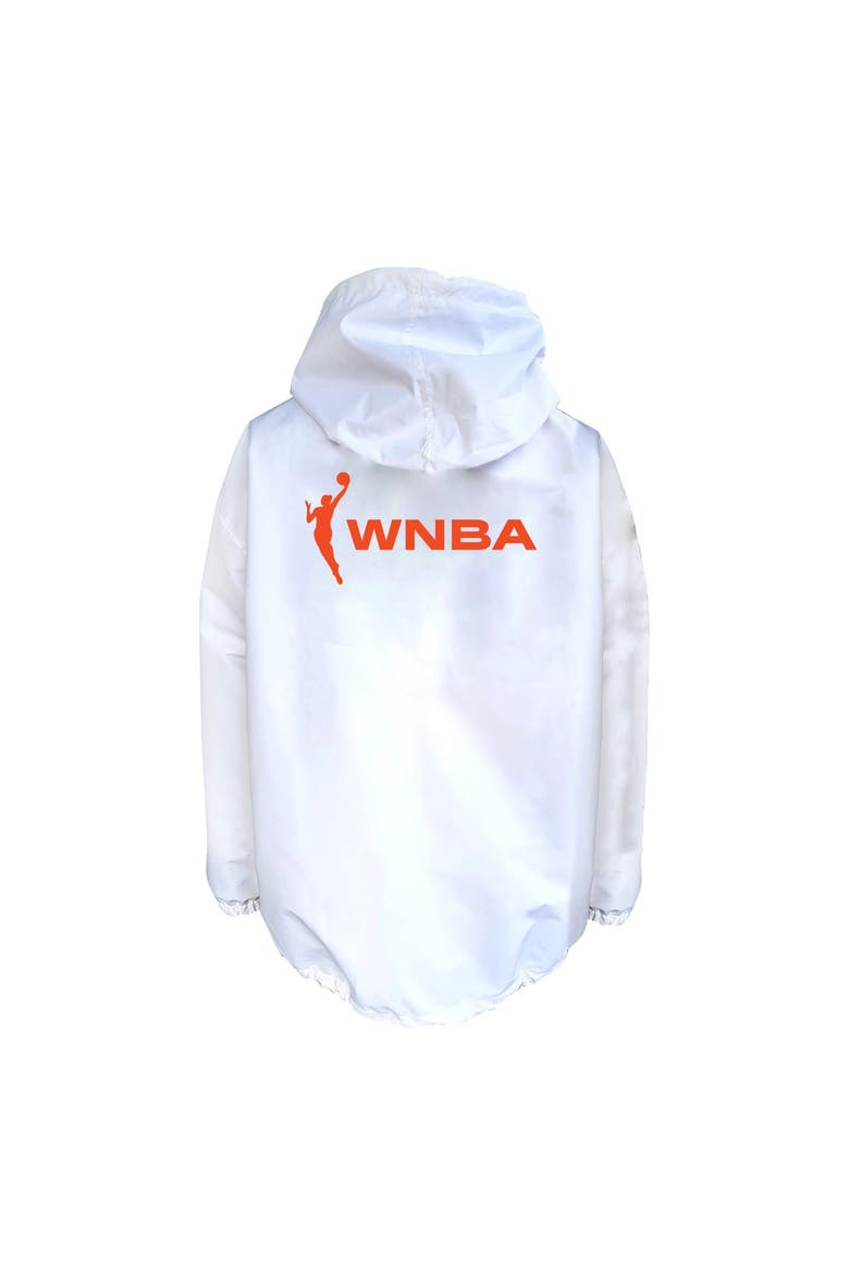 Men's Fanatics  White WNBA Logo Full-Snap Nylon Jacket, Alternate, color, White