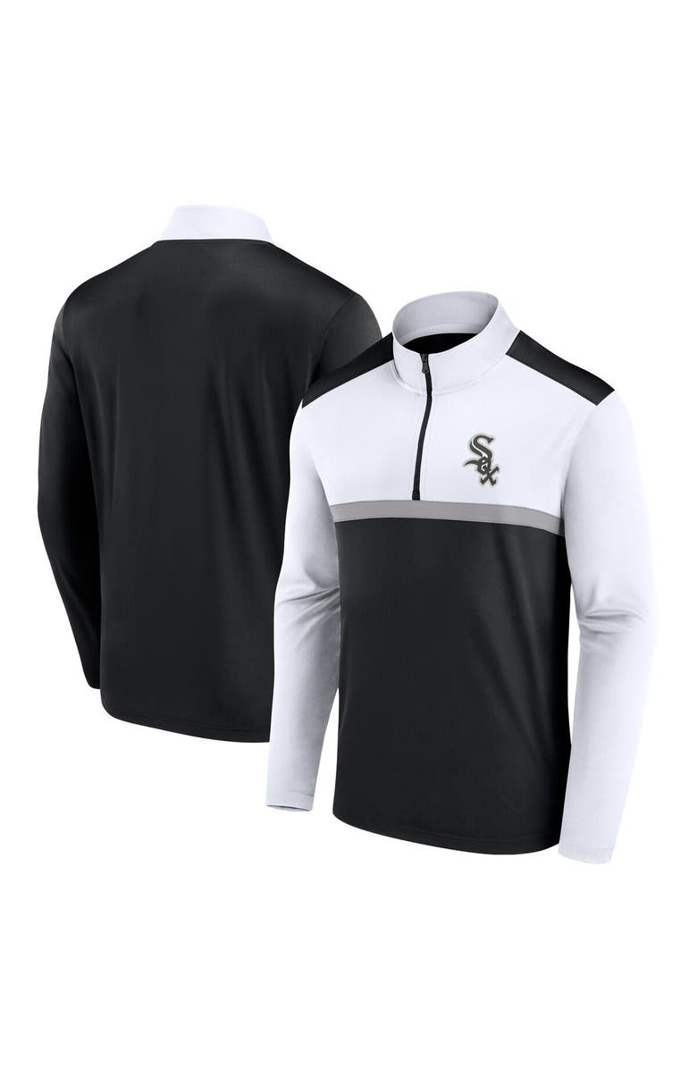 FANATICS Men's Fanatics Black Chicago White Sox Unstoppable Quarter-Zip Top, Main, color, Black