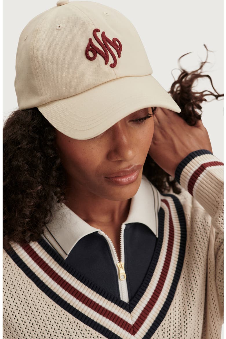 Maurice Open Stitch Cotton V-Neck Sweater, Alternate, color, OAT MILK