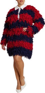 ELOQUII Rugby Sweater Dress