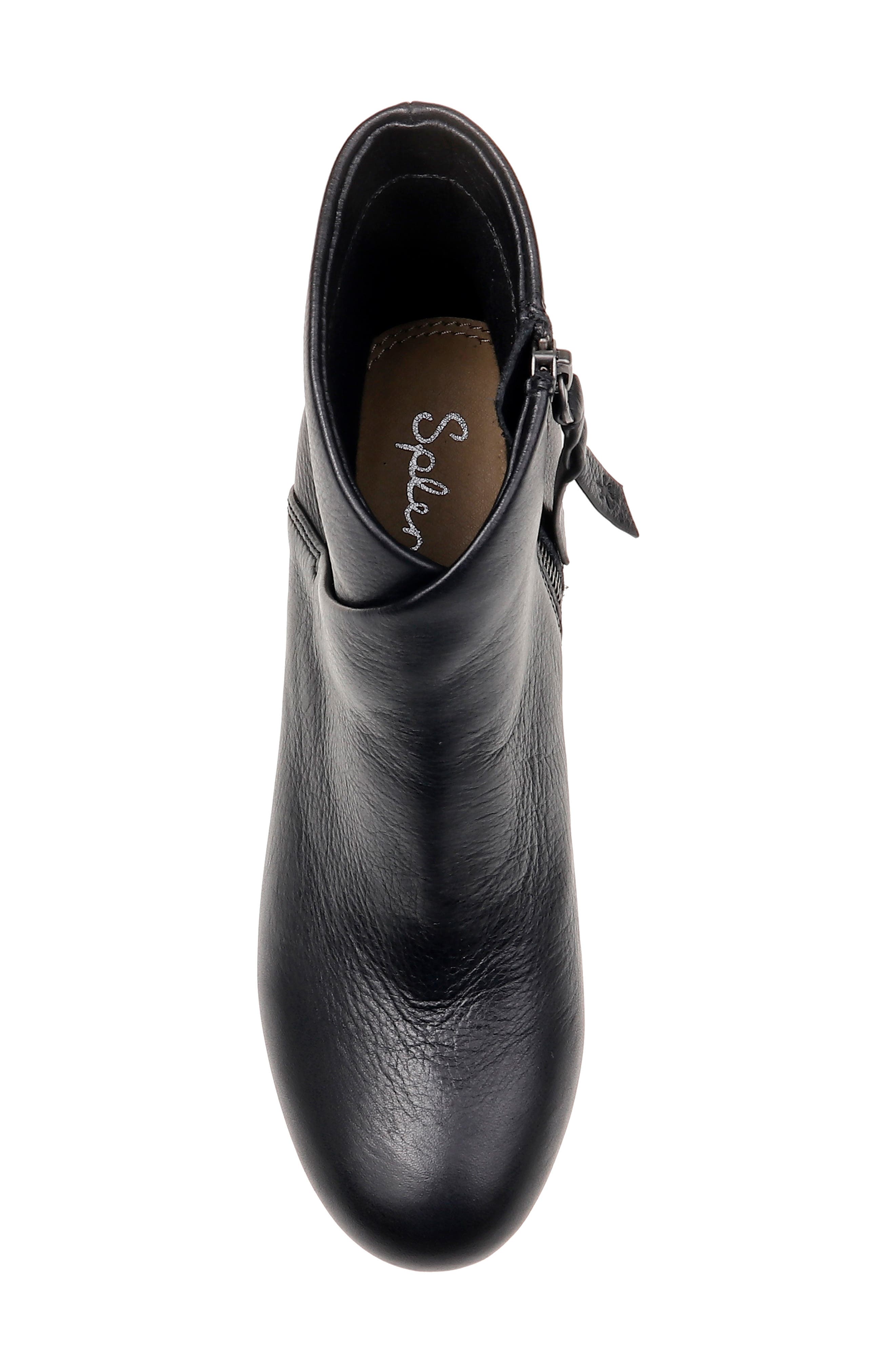 Hespera Bootie, Alternate, color, BLACK LEATHER
