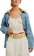 Free People We the Free WTF Jona Leather Belt
