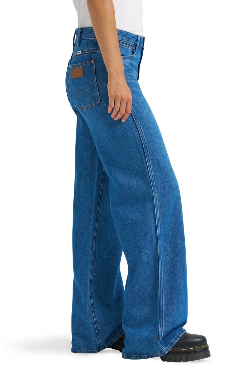 Wrangler Worldwide Mid Rise Wide Leg Jeans, Alternate, color, 