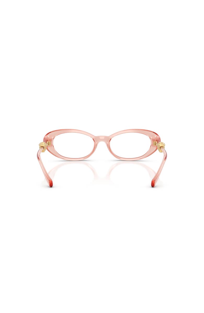 Versace 50mm Oval optical glasses, Alternate, color, Pink