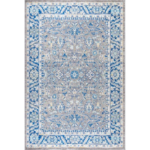 Jonathan Y Modern Persian Boho Vintage Area Rug In Gray/navy