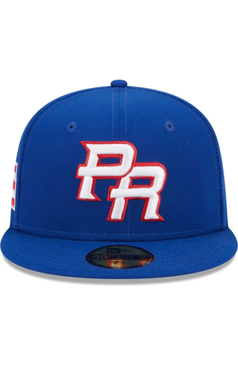 New Era Men's New Era Blue Puerto Rico Baseball 2023 World Baseball Classic 59FIFTY Fitted Hat, Alternate, color,
