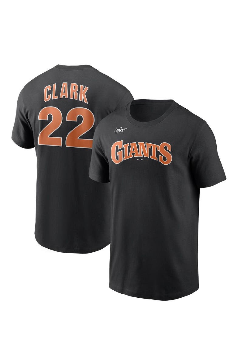 Nike Men's Nike Will Clark Black San Francisco Giants Cooperstown Collection Name & Number T-Shirt, Alternate, color, 