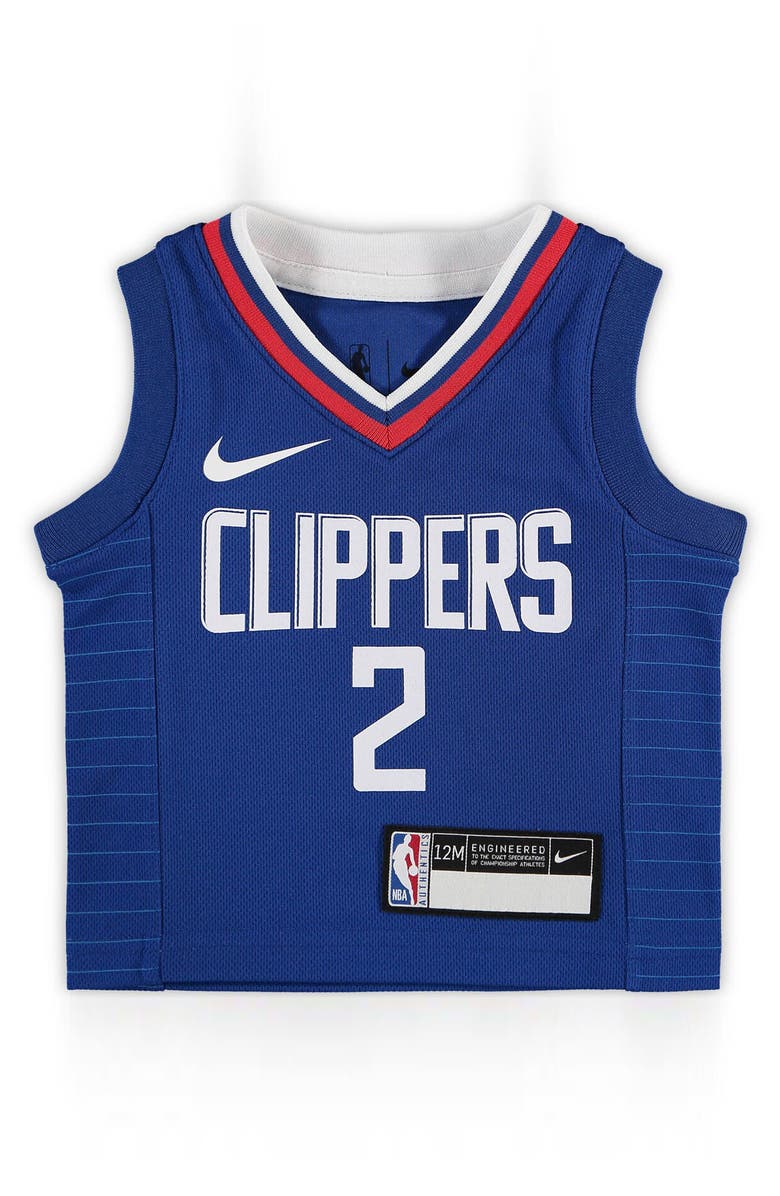 Nike Infant Nike Kawhi Leonard Royal LA Clippers 2020/21 Jersey - Icon Edition, Main, color, 