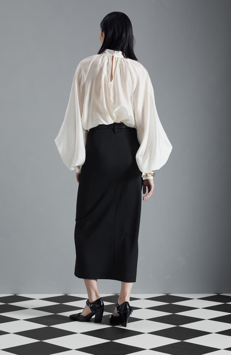 & Other Stories Wool Blend Midi Pencil Skirt, Alternate, color, 