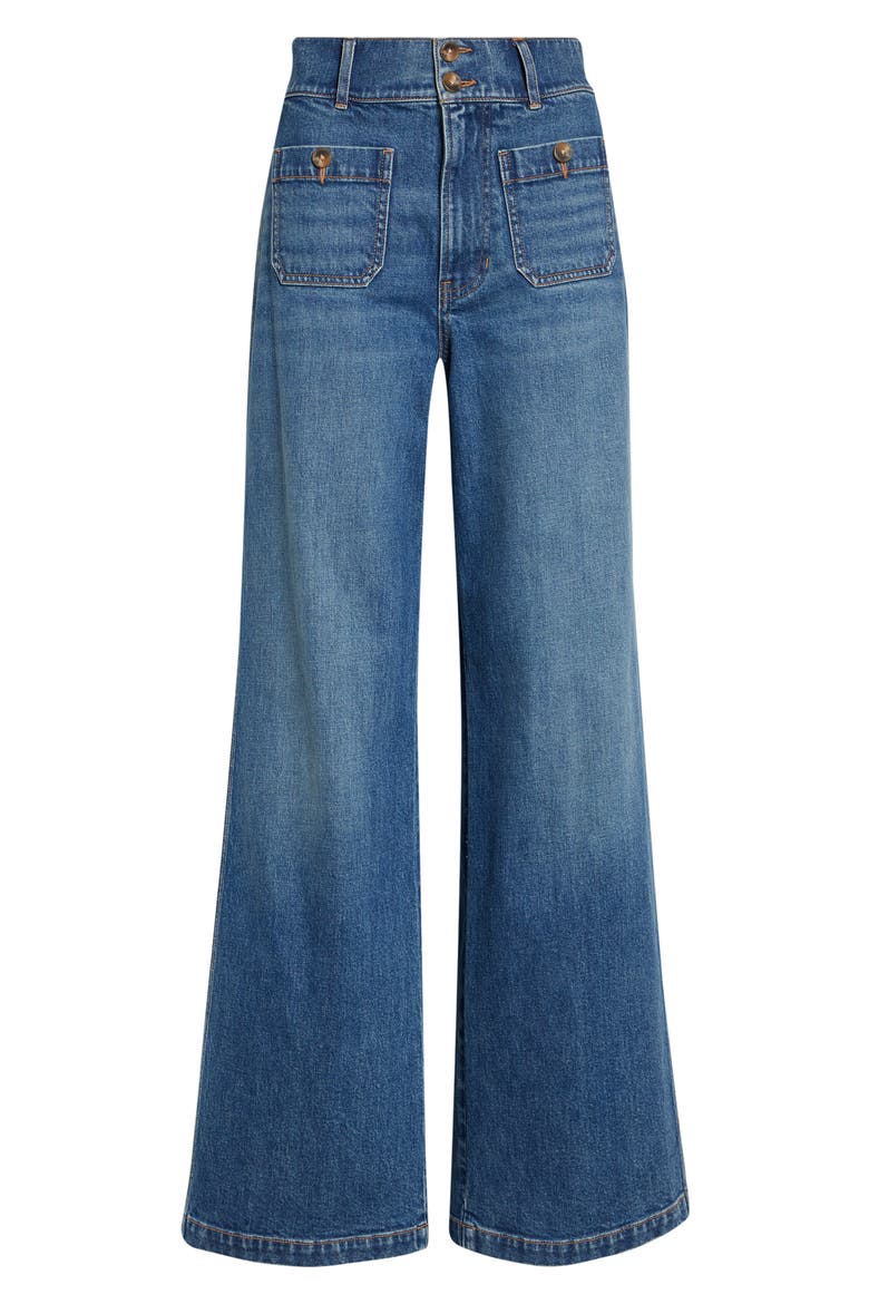 Taylor High Waist Wide Leg Jeans, Alternate, color, MEMORY BLUE