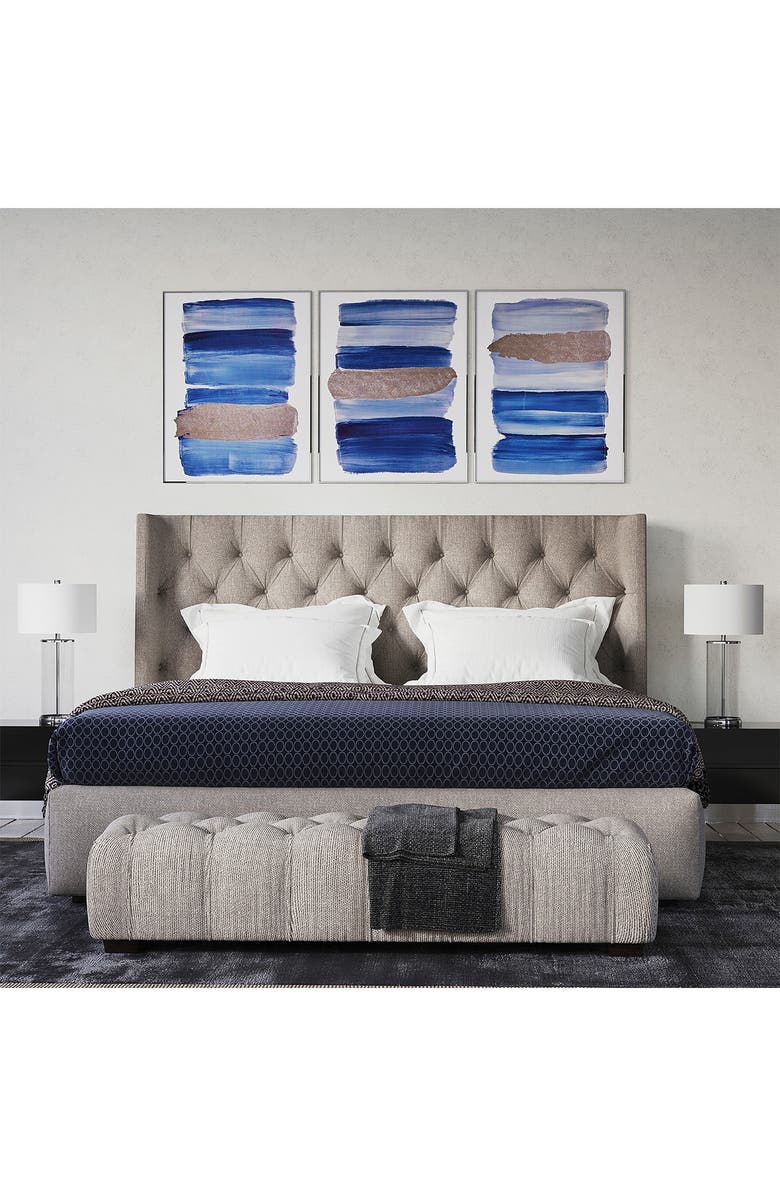 ADDISON AND LANE Rowan Table Lamp     Glass/Nickel, Alternate, color, 