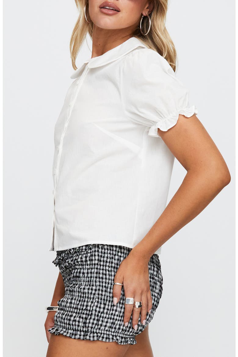 Neverland Puff Sleeve Shirt, Alternate, color, WHITE