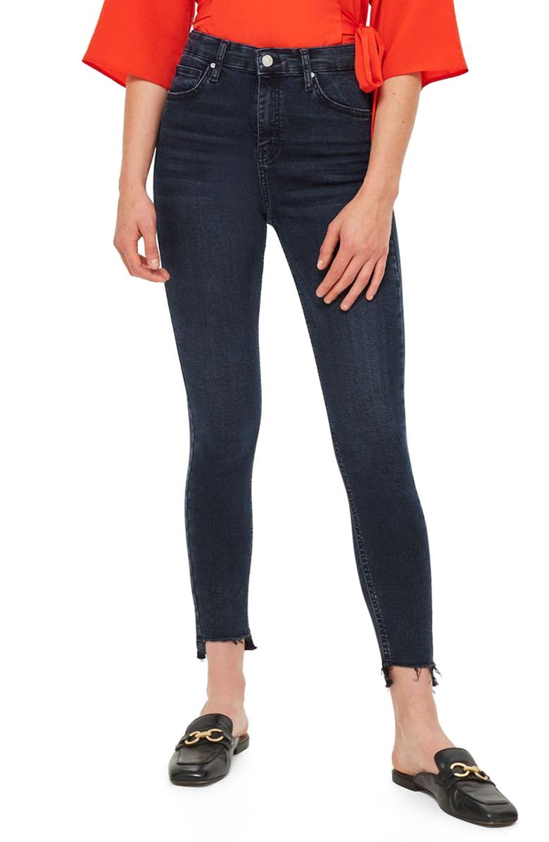 Topshop Jamie Step Hem Skinny Jeans, Main, color,