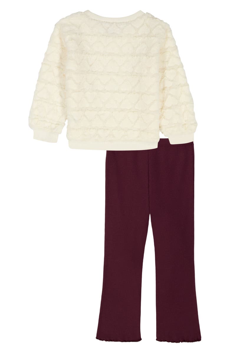 Juicy Couture Cozy Faux Fur Top & Leggings Set, Alternate, color, White