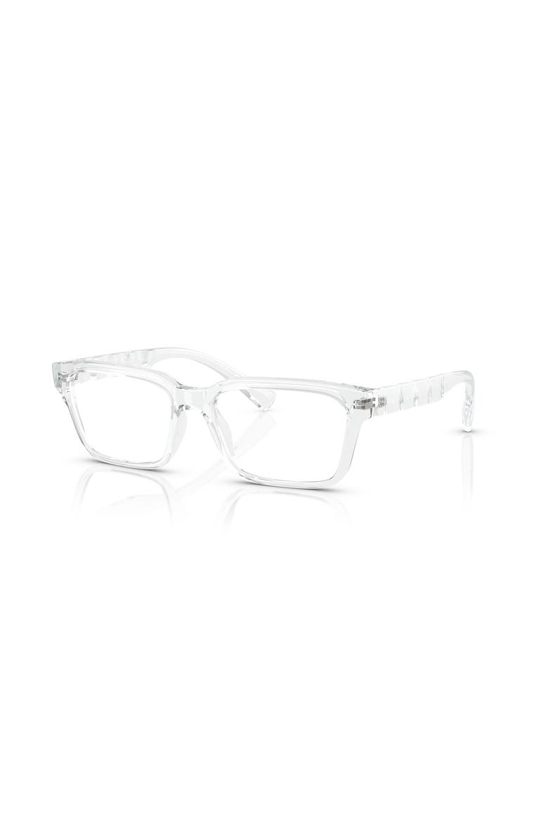 55mm Rectangle optical glasses, Main, color, Transparent