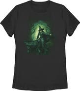 Wicked: For Good Women's Wicked For Good Elphaba Green Forest Graphic T-Shirt