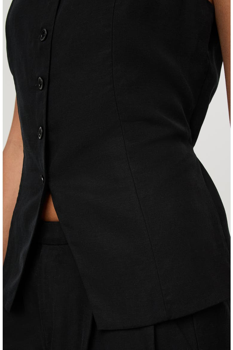 Trestles Twill Vest, Alternate, color, BLACK