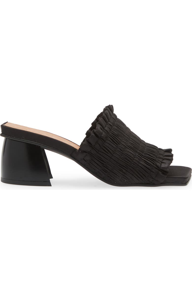 Ganni Smocked Slide Sandal, Alternate, color,