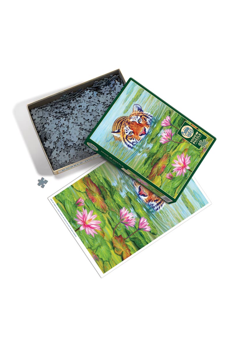 Cobble Hill Hill 1000 Piece Puzzle Land Of The Lotus Reference Poster Included, Alternate, color, Multicolored
