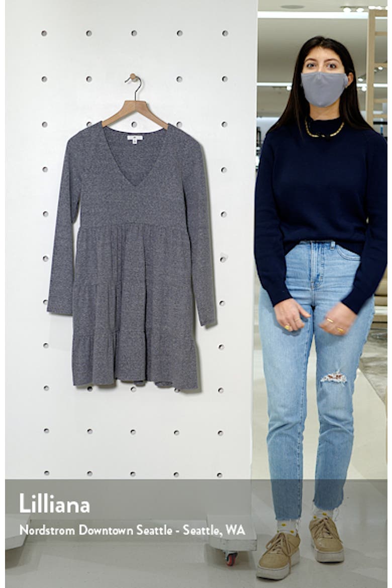 Tiered Long Sleeve Knit Dress video