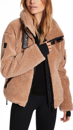 【as\"on】DENVER SHORT FUR JACKET SAM ny womens SHERPA DENVER jacket in black | SAM.