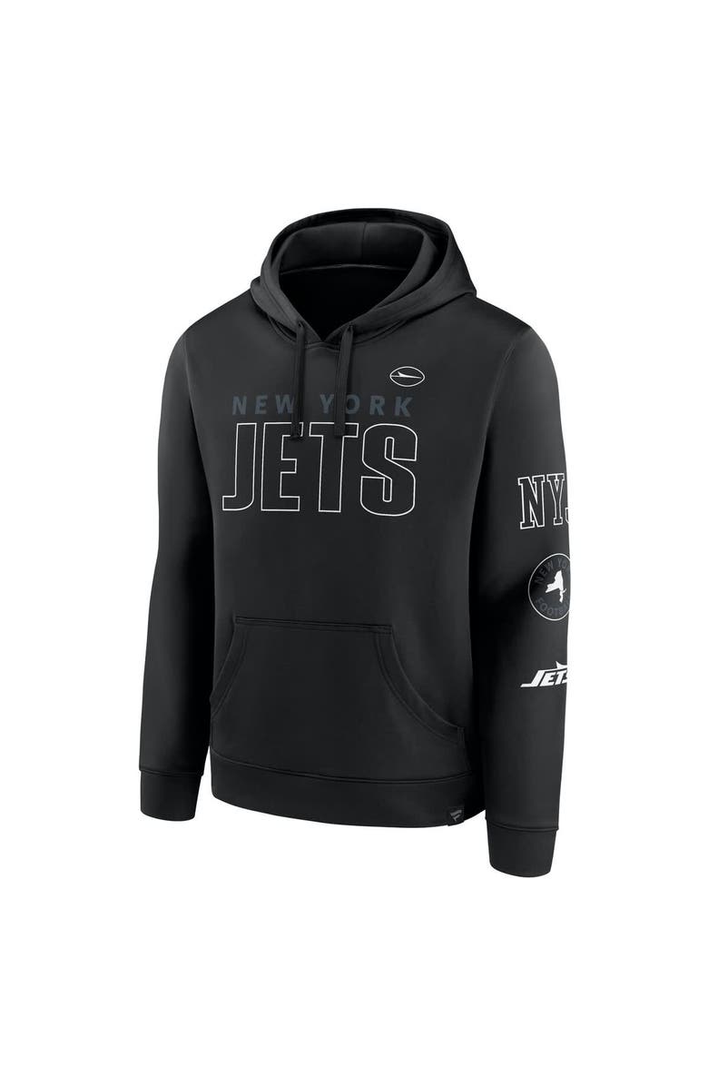 FANATICS Men's Fanatics  Black New York Jets Big & Tall Fleece Pullover Hoodie, Alternate, color, 