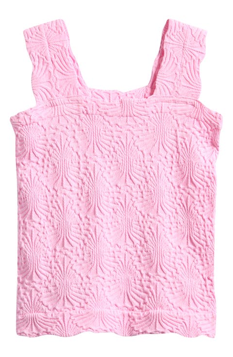 Kids' Floral Textured Tank Top (Big Kid)