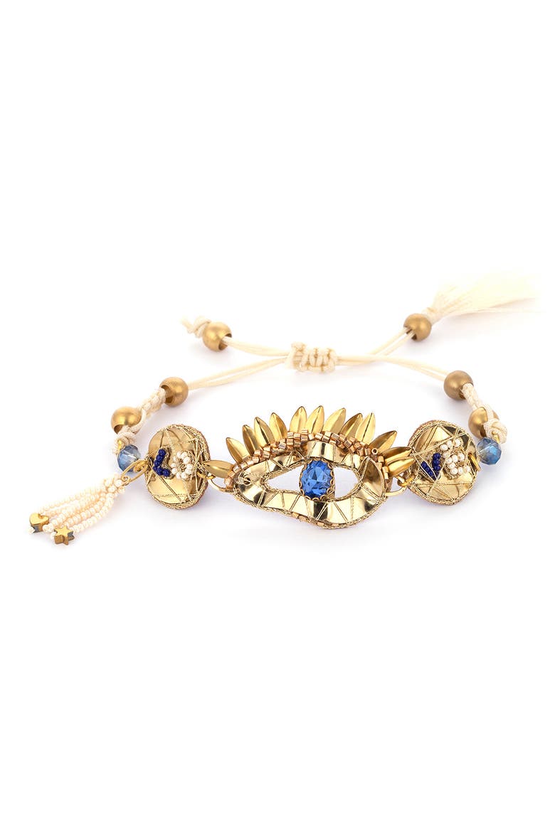 Deep Gurnani Fifi Bracelet, Main, color, GOLD