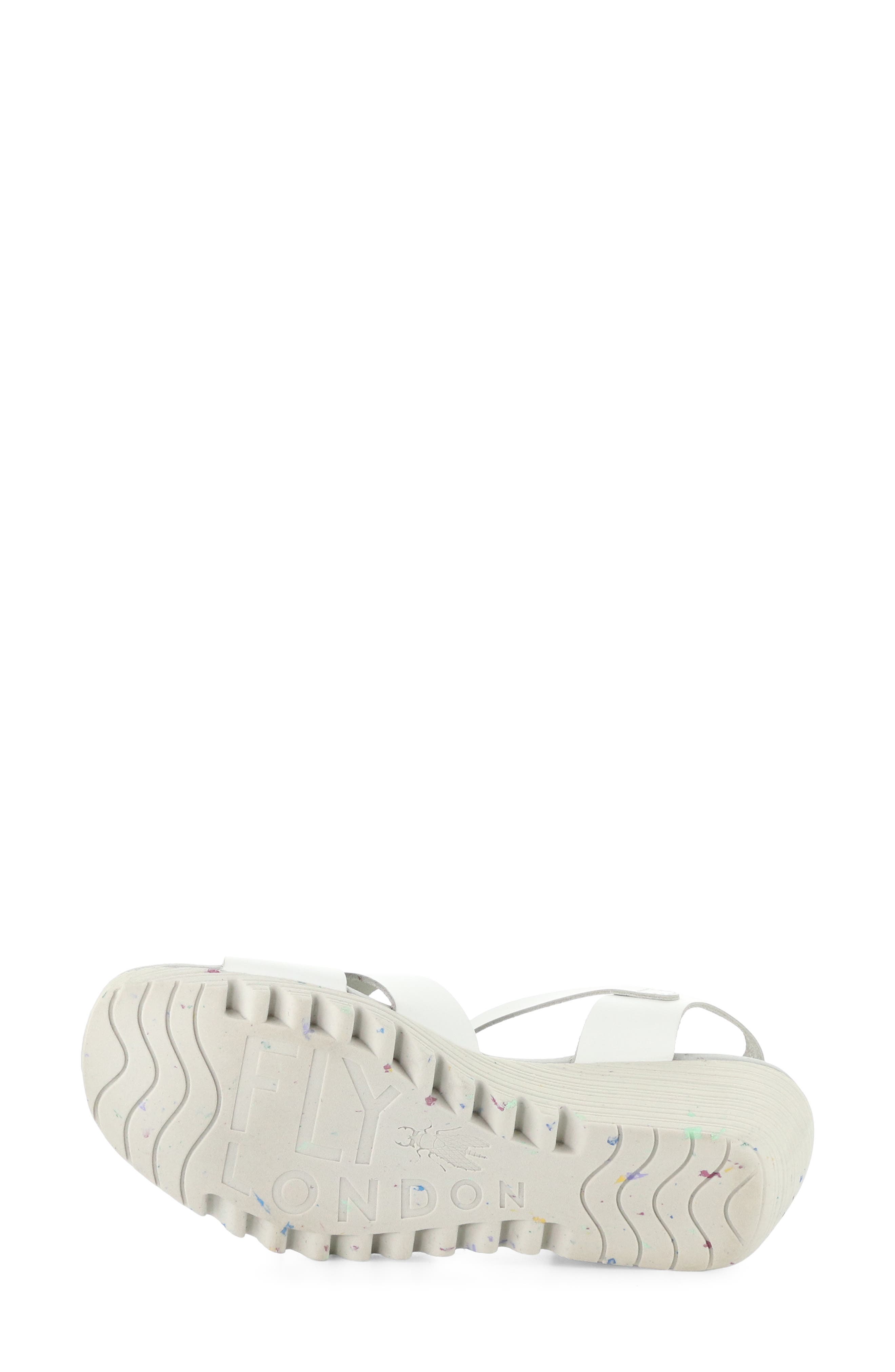 Olla Ankle Strap Wedge Sandal, Alternate, color, WHITE
