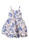 Kids' Mikado Floral Bow Back Bubble Hem Dress