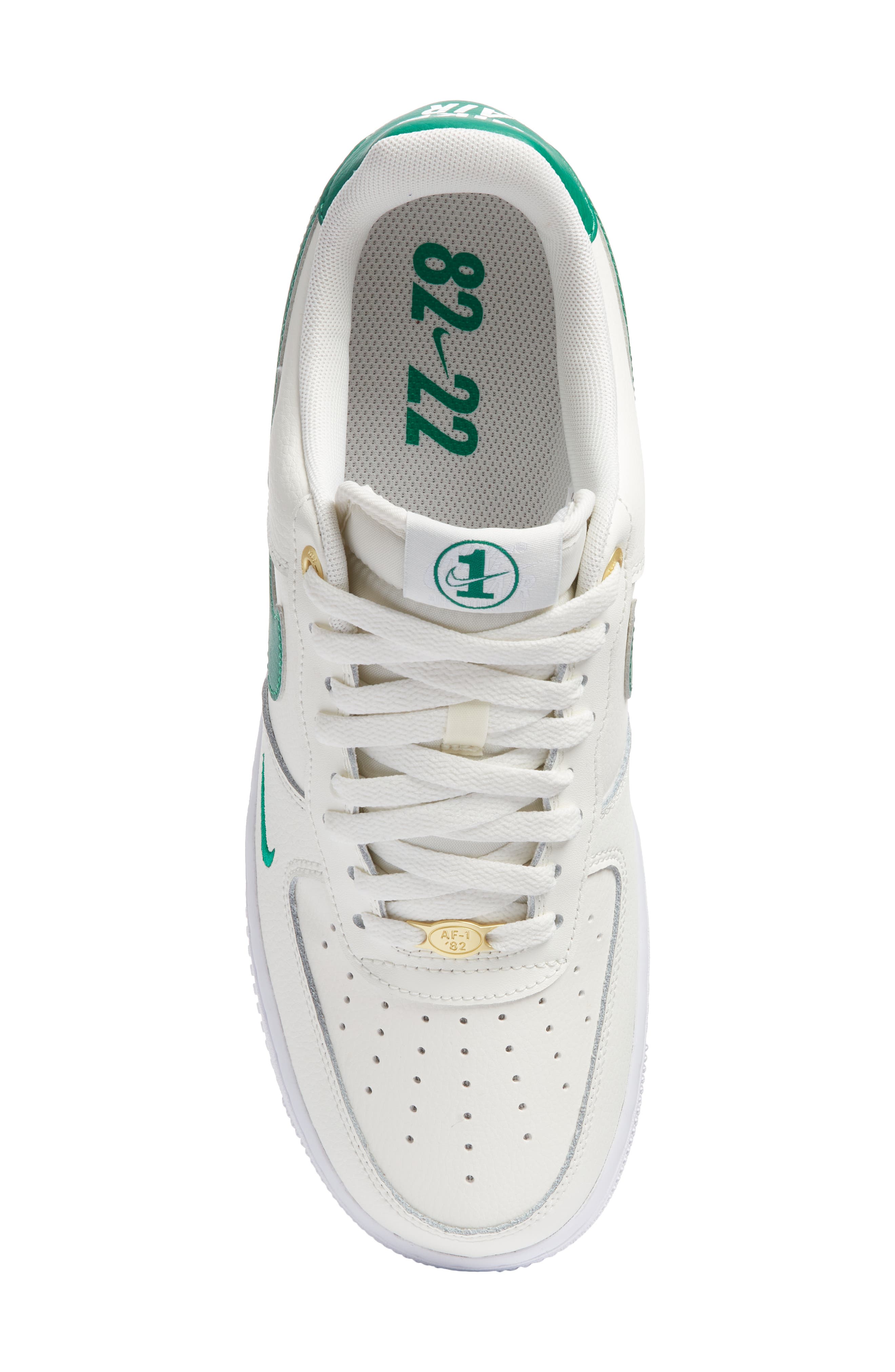 Nike Air Force 1 '07 LV8 Sneaker, Alternate, color, Sail/ Malachite/ White