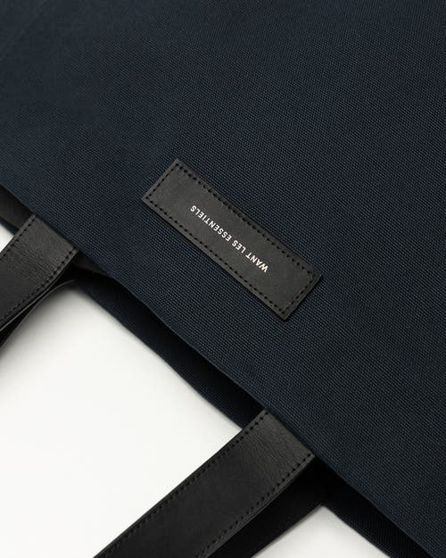 Want Les Essentiels De La Vie Want Les Essentiels Kenora Organic Cotton Canvas Tote In Navy